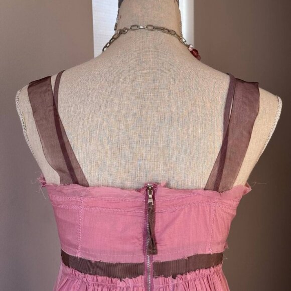 LOFT Gorgeous Cotton Babydoll Dress and Matching Necklace Set -  Size 4 - Picture 7 of 12